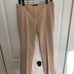 Theory tan ankle length pants size 6